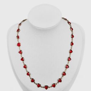 Heart Chain Stainless Steel Necklace Boheme Jewelry Gold